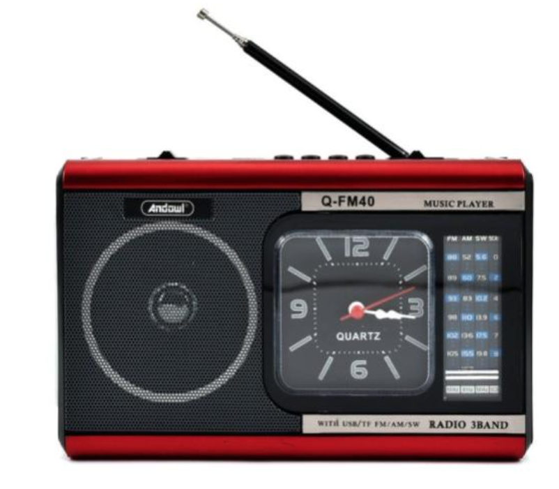 Radio MP3 portabil FM40 cu ceas USB